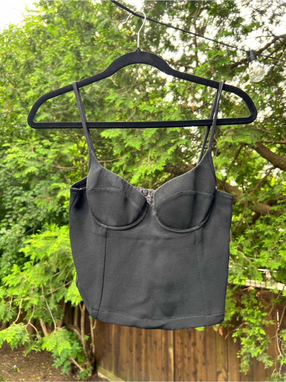 La Perla Black Sheer Spaghetti-Strap Top
